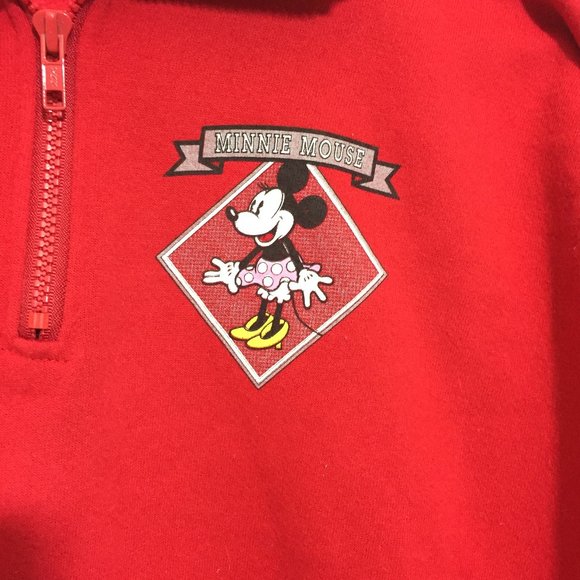 Disney Minnie Mouse Red Sweatshirt XL Made in USA - Picture 3 of 6